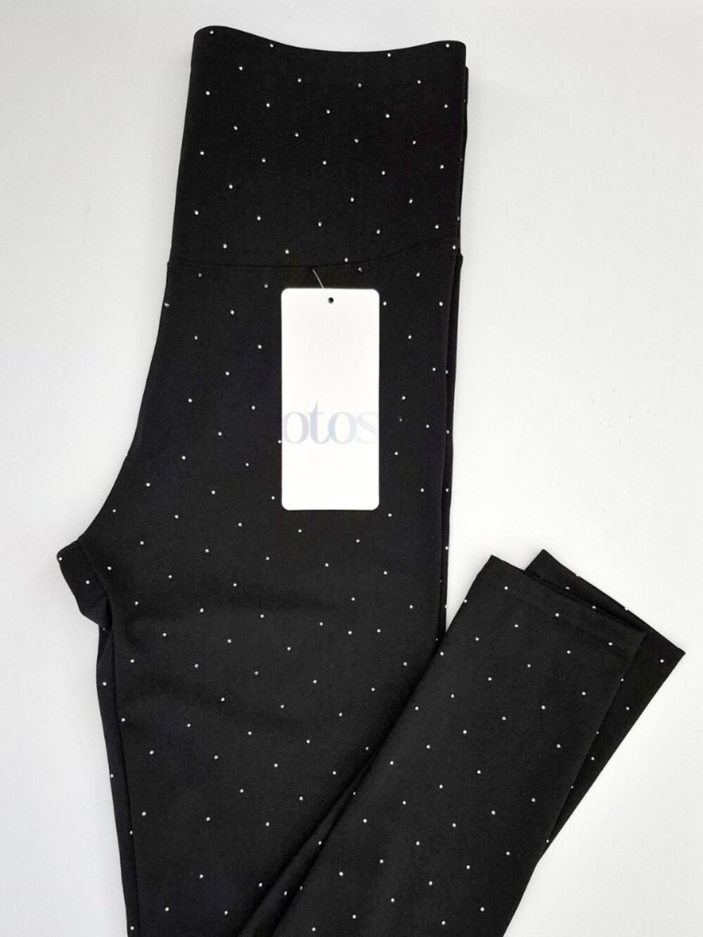 Otos Air Lift Firm Sculpt Stretch Leggings Black With Rhinestones Size M NWT